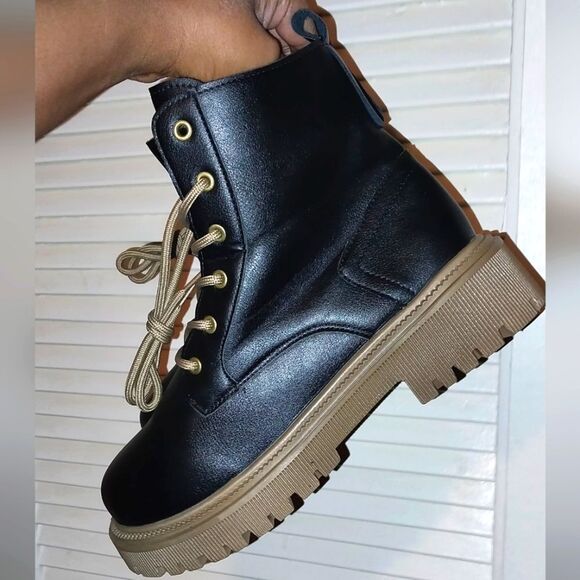 Ladies combat boots sz 8 - Picture 8 of 12